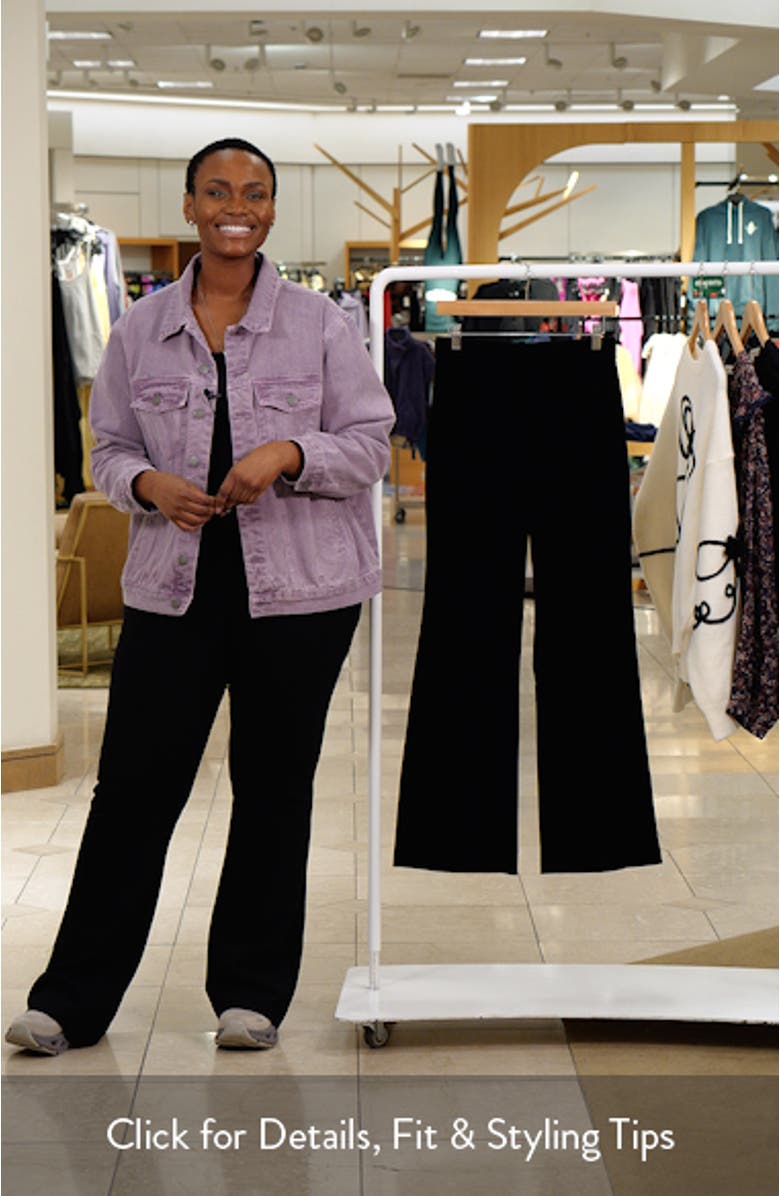 Myrtle Cotton Velvet Flare Leg Pants, sales video thumbnail