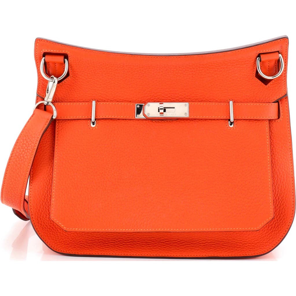 Pre-owned Hermes Hermes Jypsiere Bag Clemence 28 In Burgundy