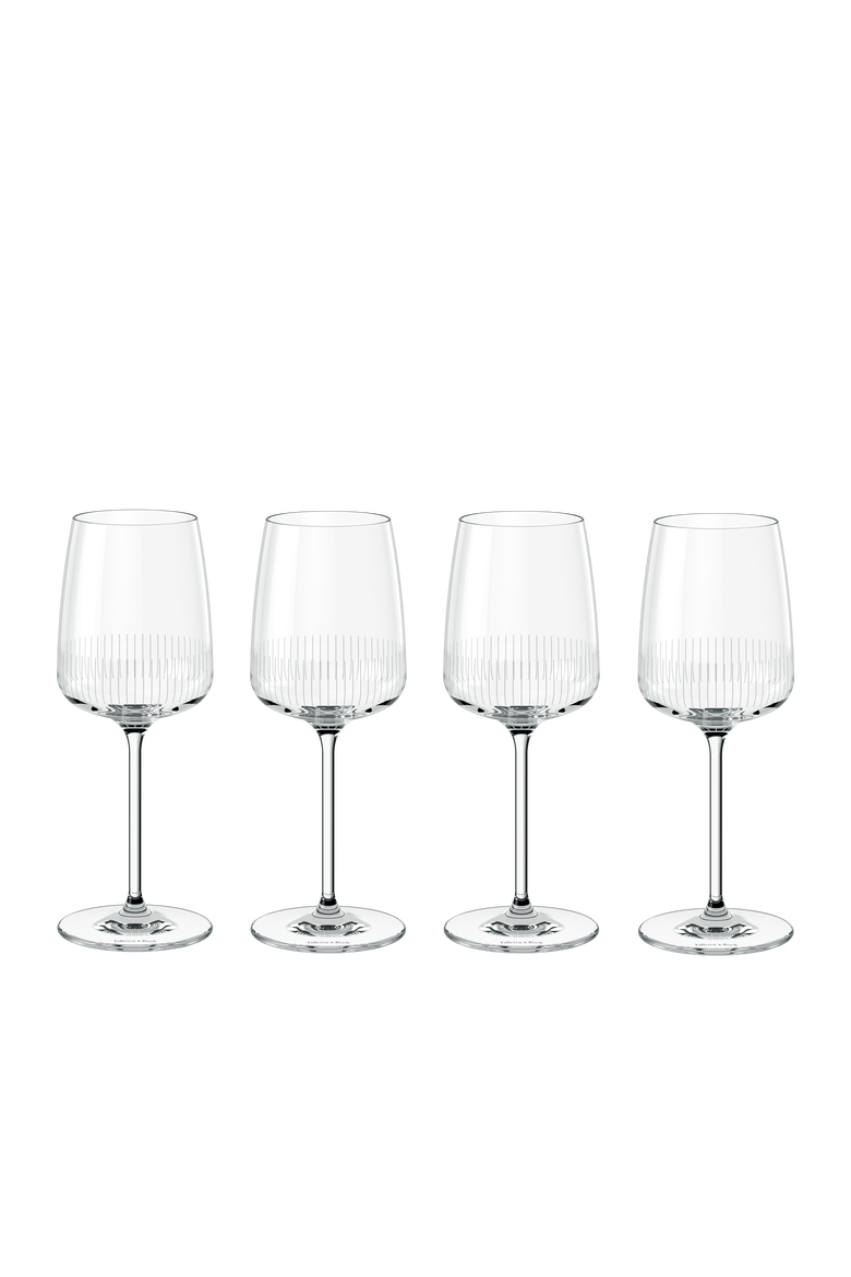 Afina Glass White We Set of 4, Main, color, None