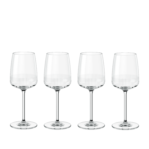 Afina Glass White We Set of 4