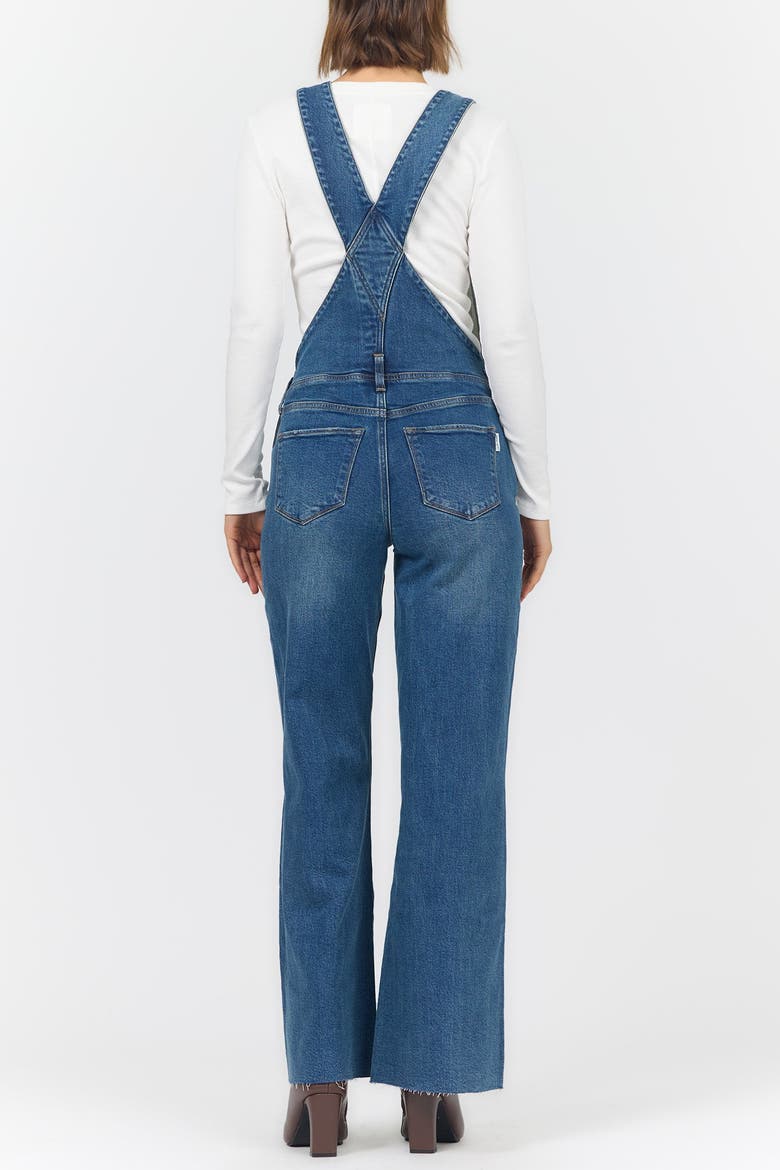Fiona Denim Overalls Jeans, Alternate, color, Moonglow