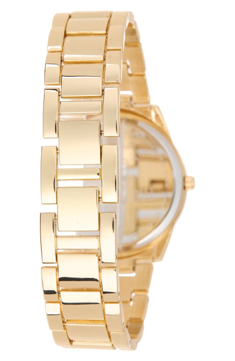 True Religion 4-Piece Status Arched Watch & Bracelet Set, Alternate, color, Gold