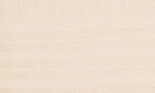 Max Studio Mesh Pleated Top In Antique Whte