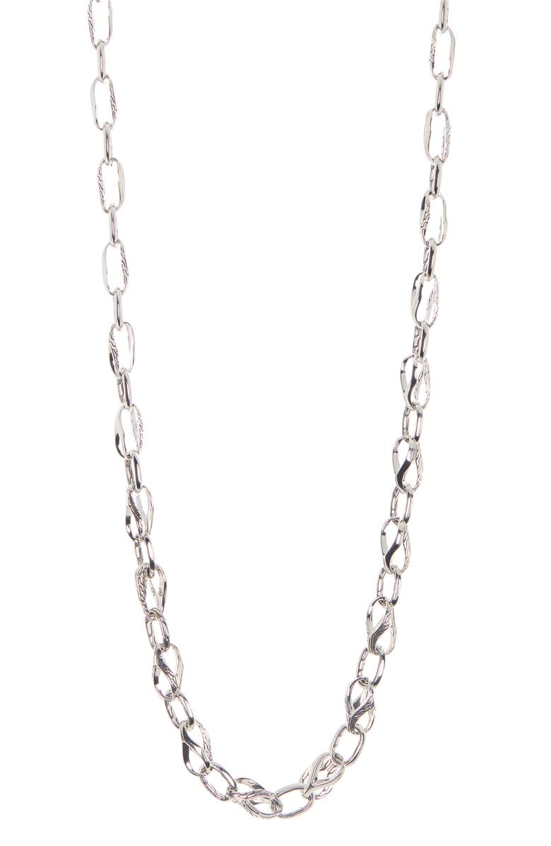 John Hardy Asli Sterling Silver Chain Link Necklace, Main, color, 