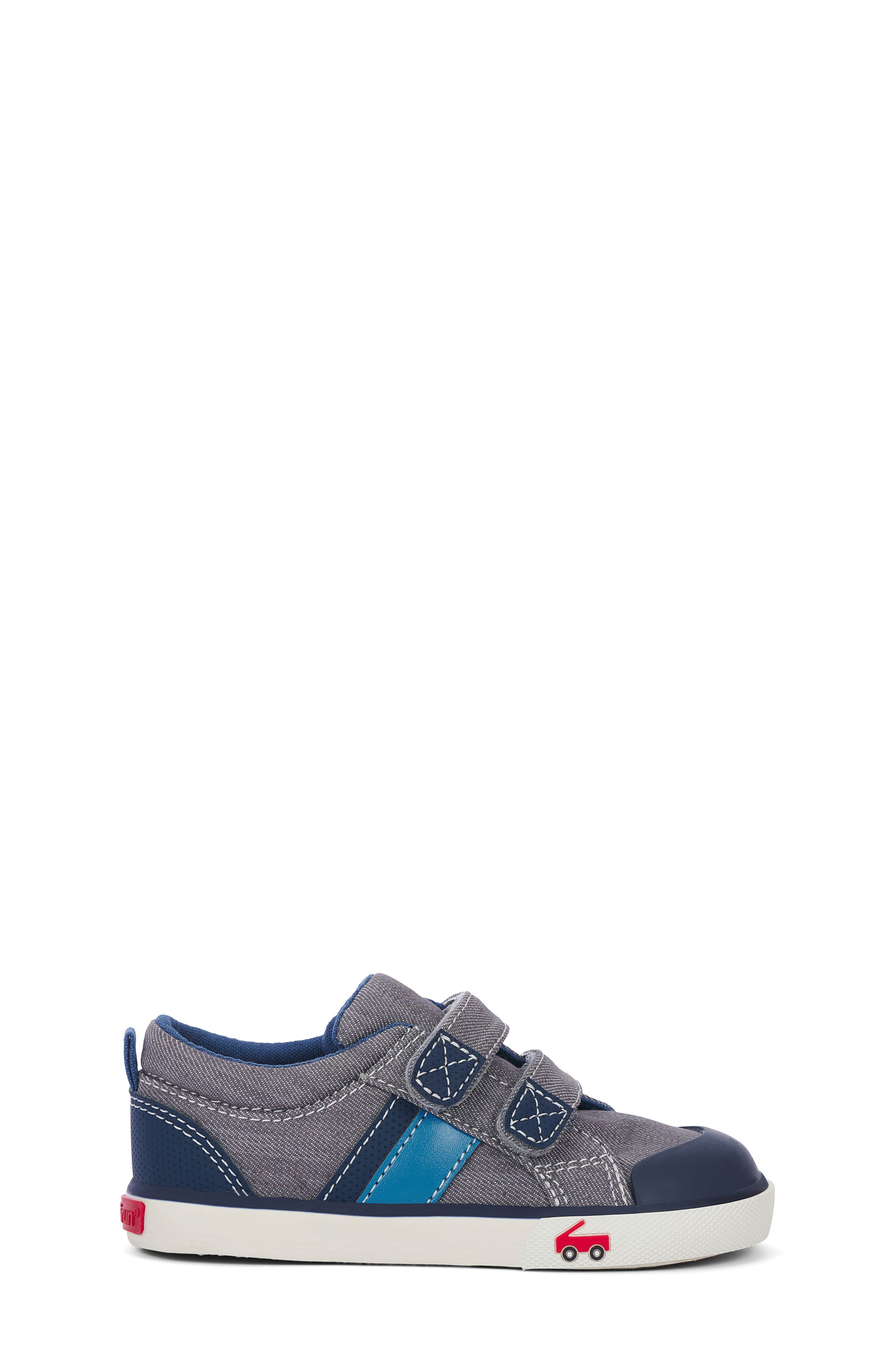 See Kai Run Russell Sneaker, Alternate, color, Gray Denim/ Navy