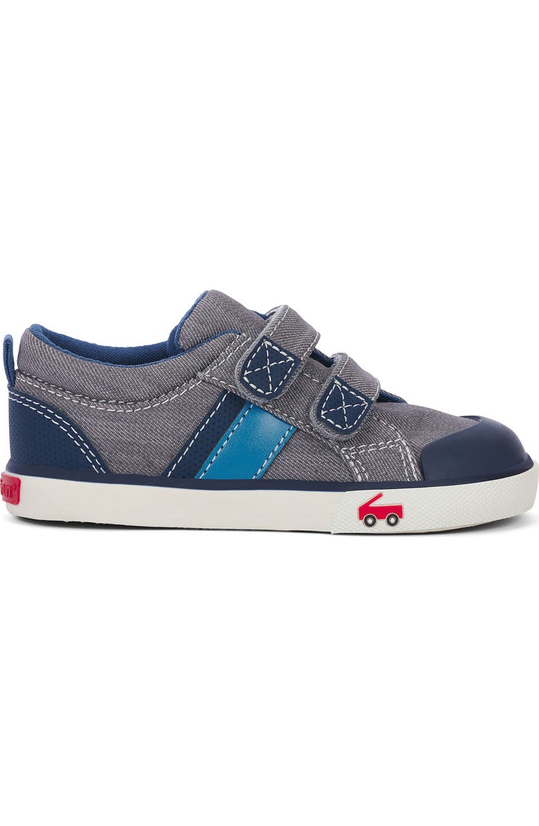 See Kai Run Russell Sneaker, Alternate, color, Gray Denim/ Navy