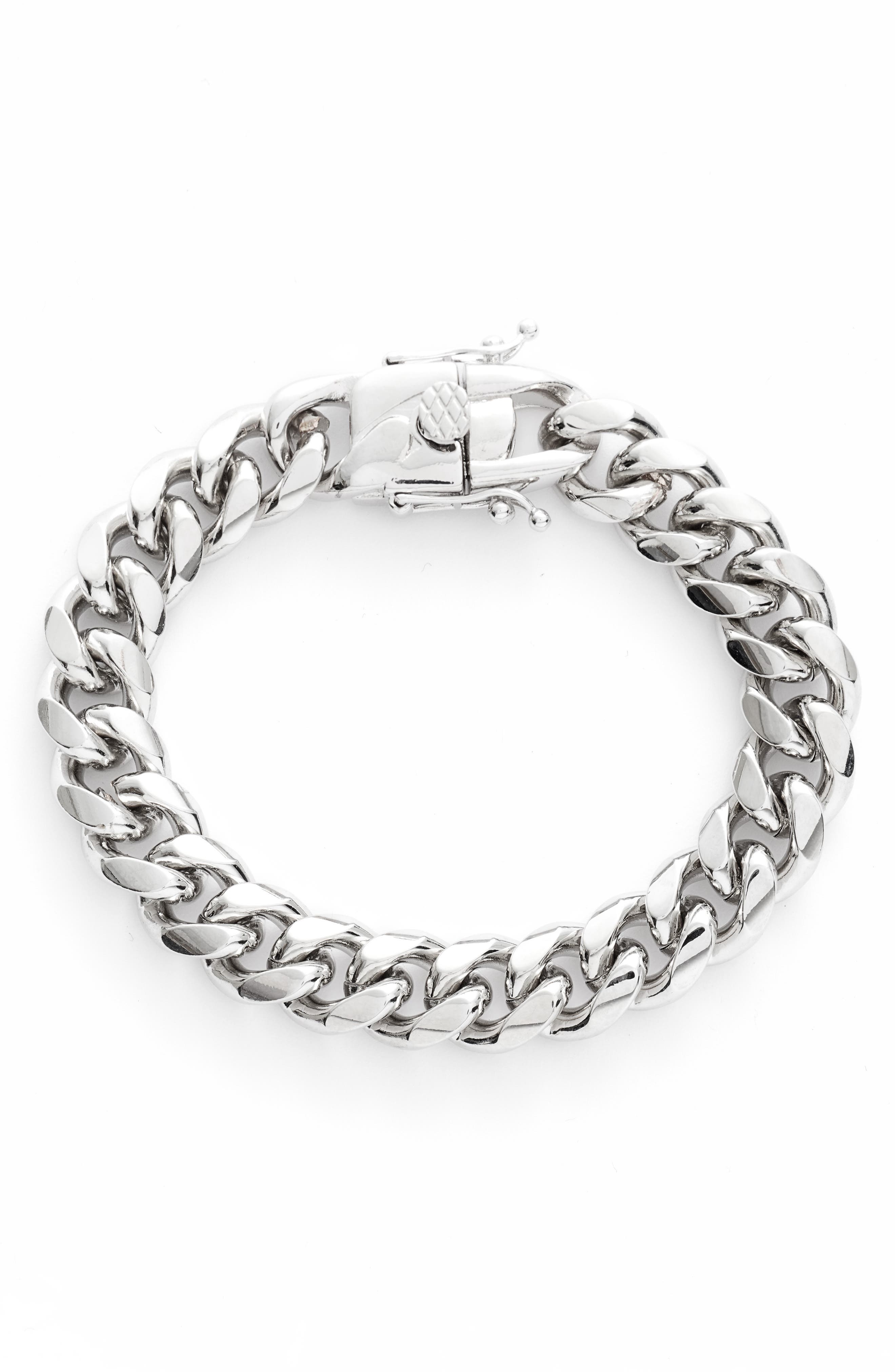 SHYMI Tori Cuban Chain Bracelet in Silver 