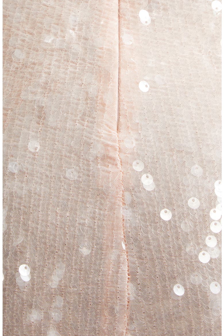 Delora Sequin Sleeveless Minidress, Alternate, color, ENGLISH ROSE
