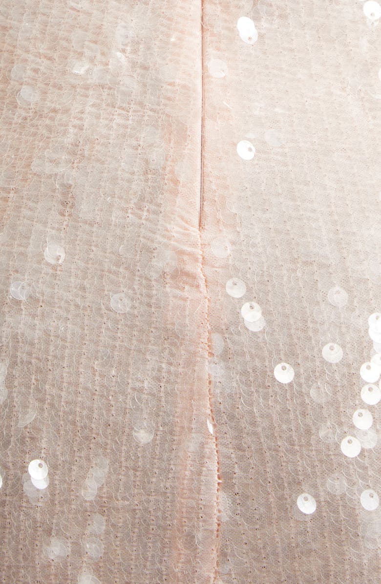 Alice + Olivia Delora Sequin Sleeveless Minidress, Alternate, color, English Rose