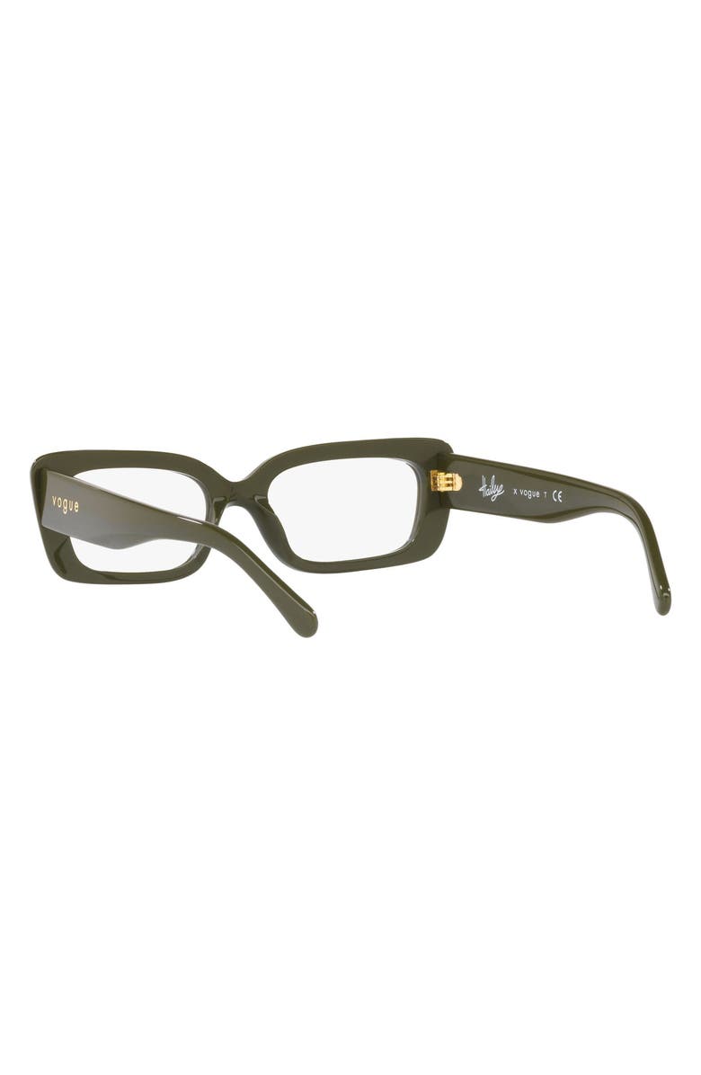 VOGUE 50mm Small Rectangular Optical Glasses, Alternate, color, 