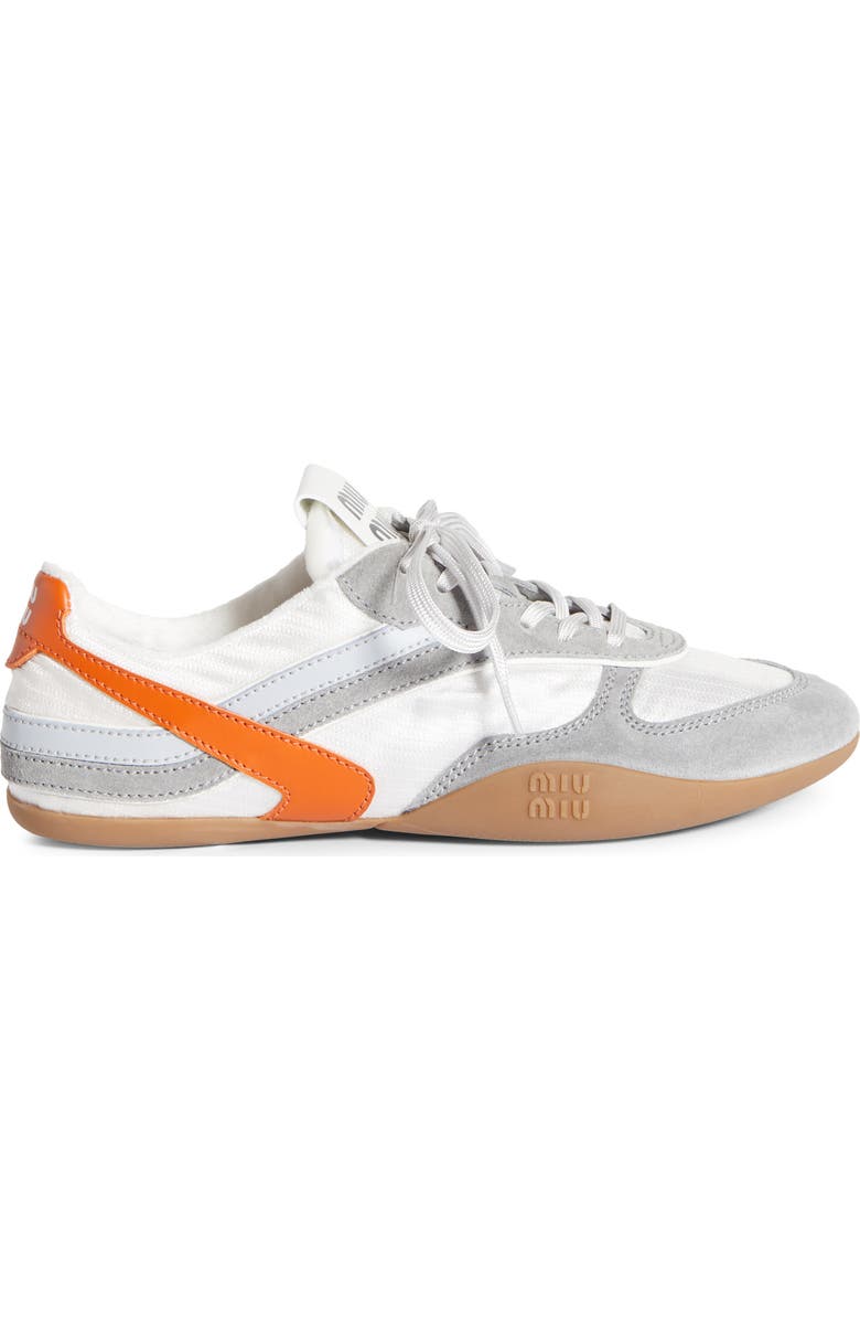 Miu Miu Gymnasium Low Top Sneaker, Alternate, color, White