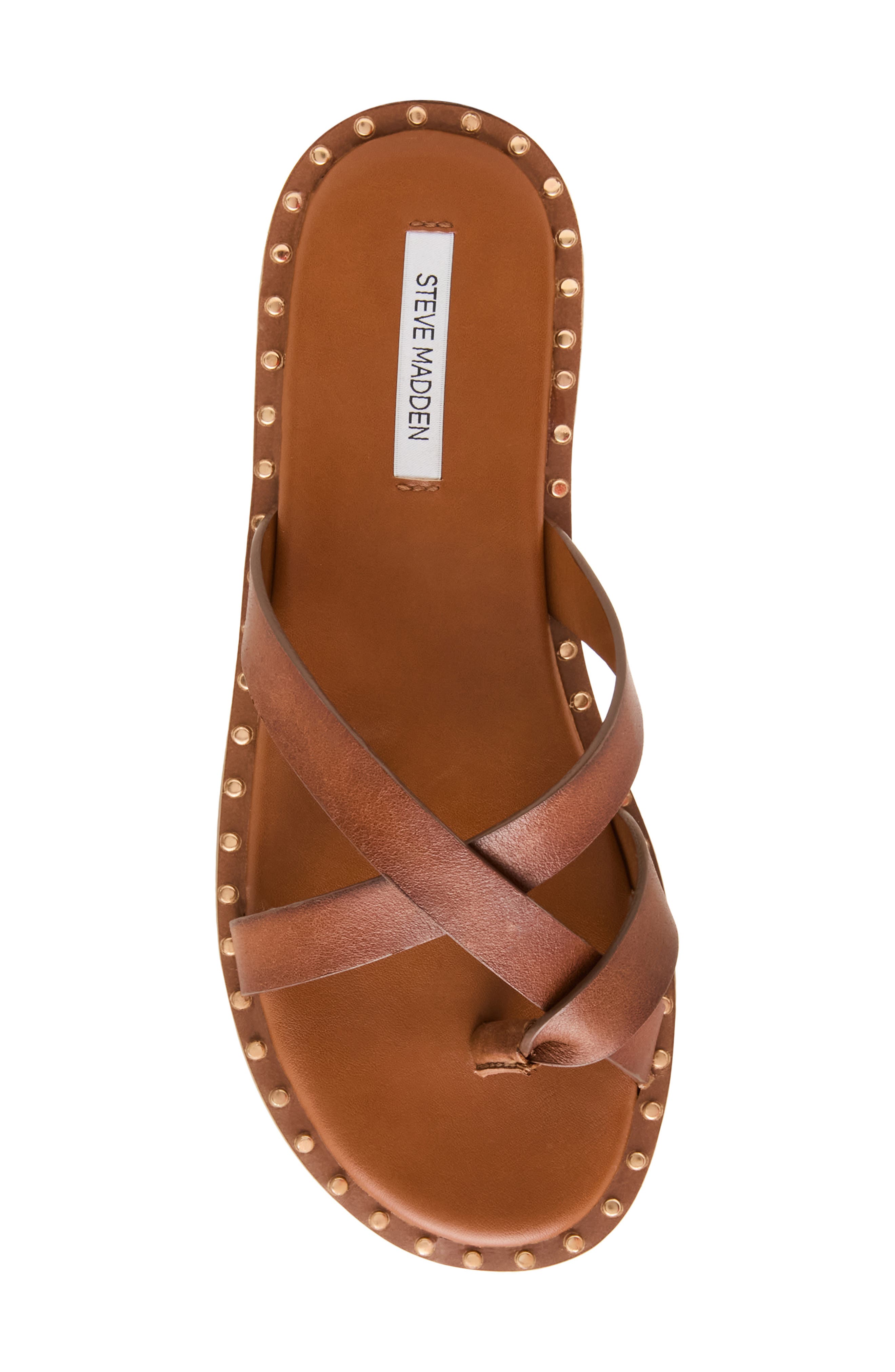 Brutus Slide Sandal, Alternate, color, TAN LEATHER