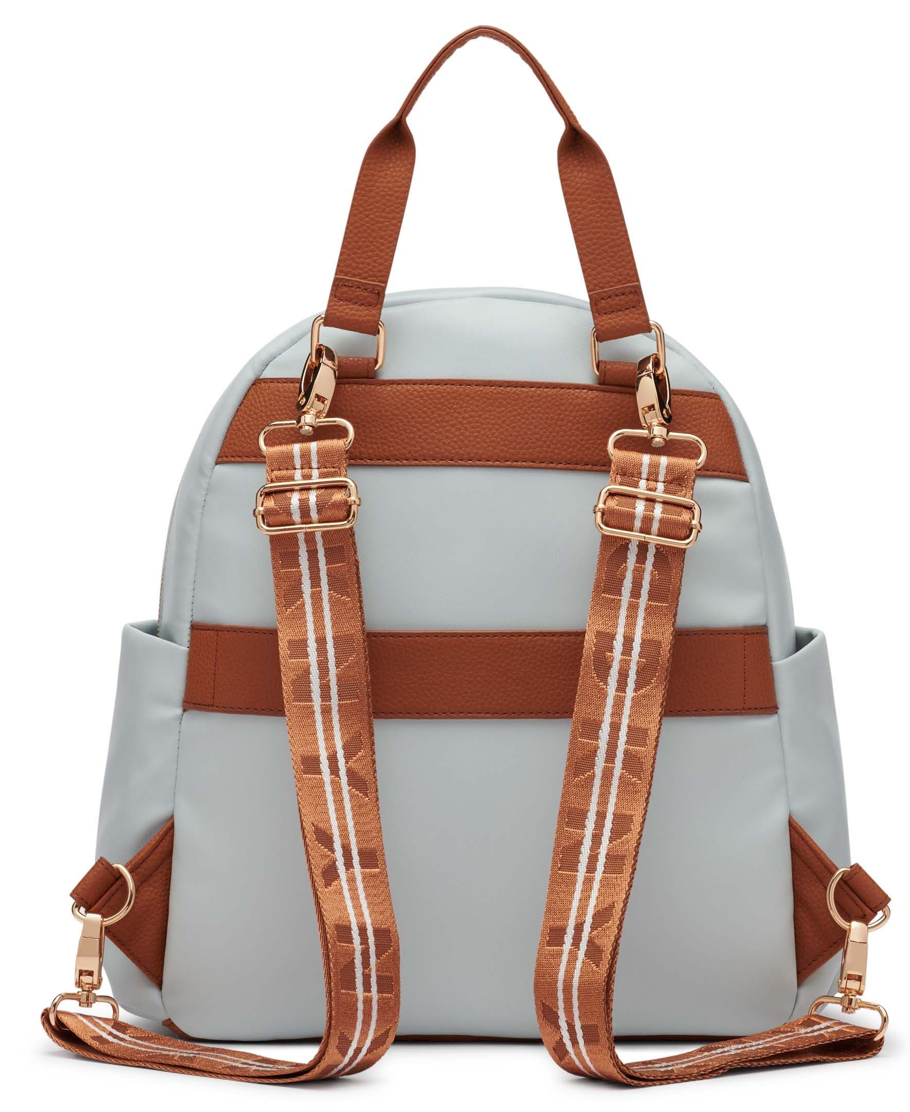 DKNY Bias Backpack, Alternate, color, Jade Sky