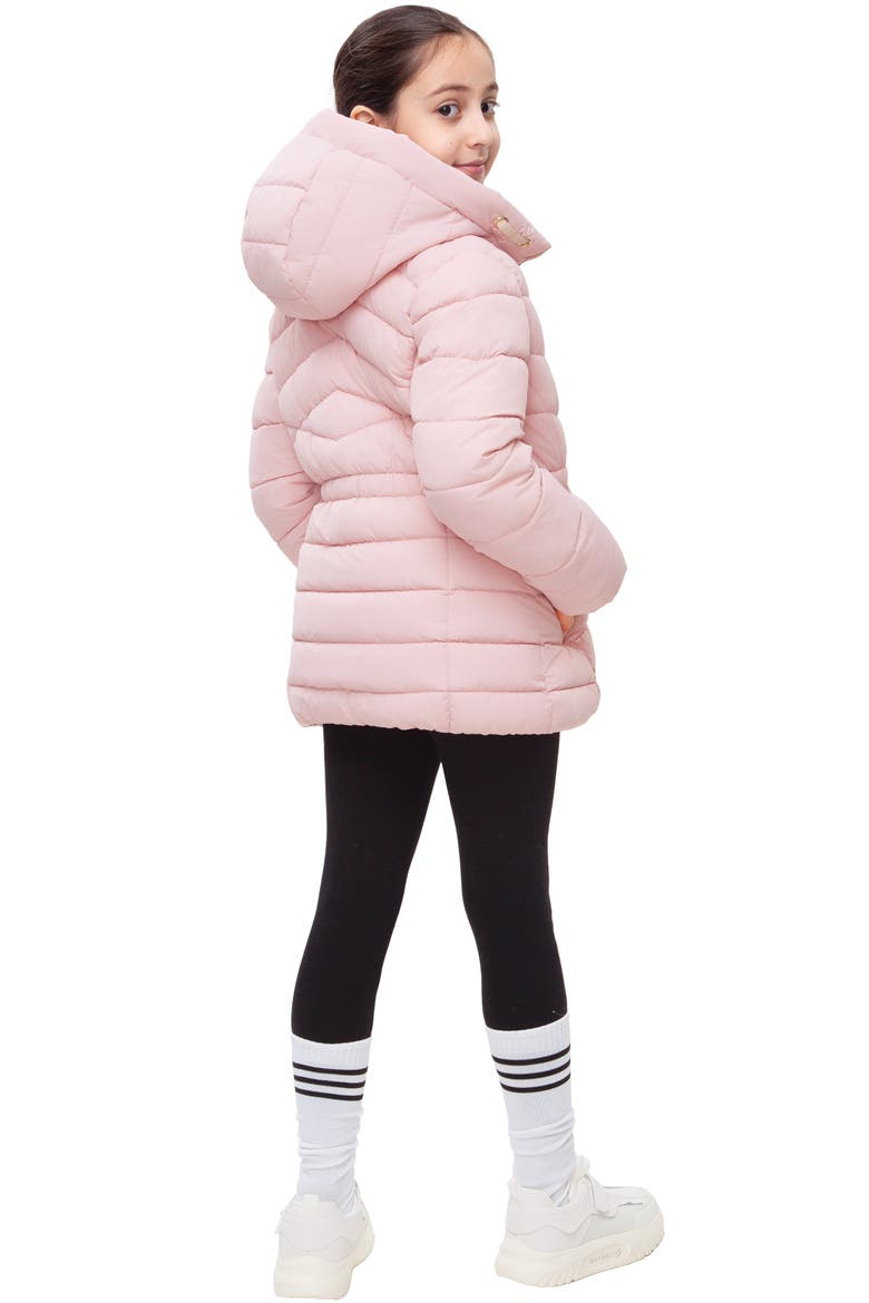 Kids' Shower Resistant Puffer Jacket, Alternate, color, Soft Pink