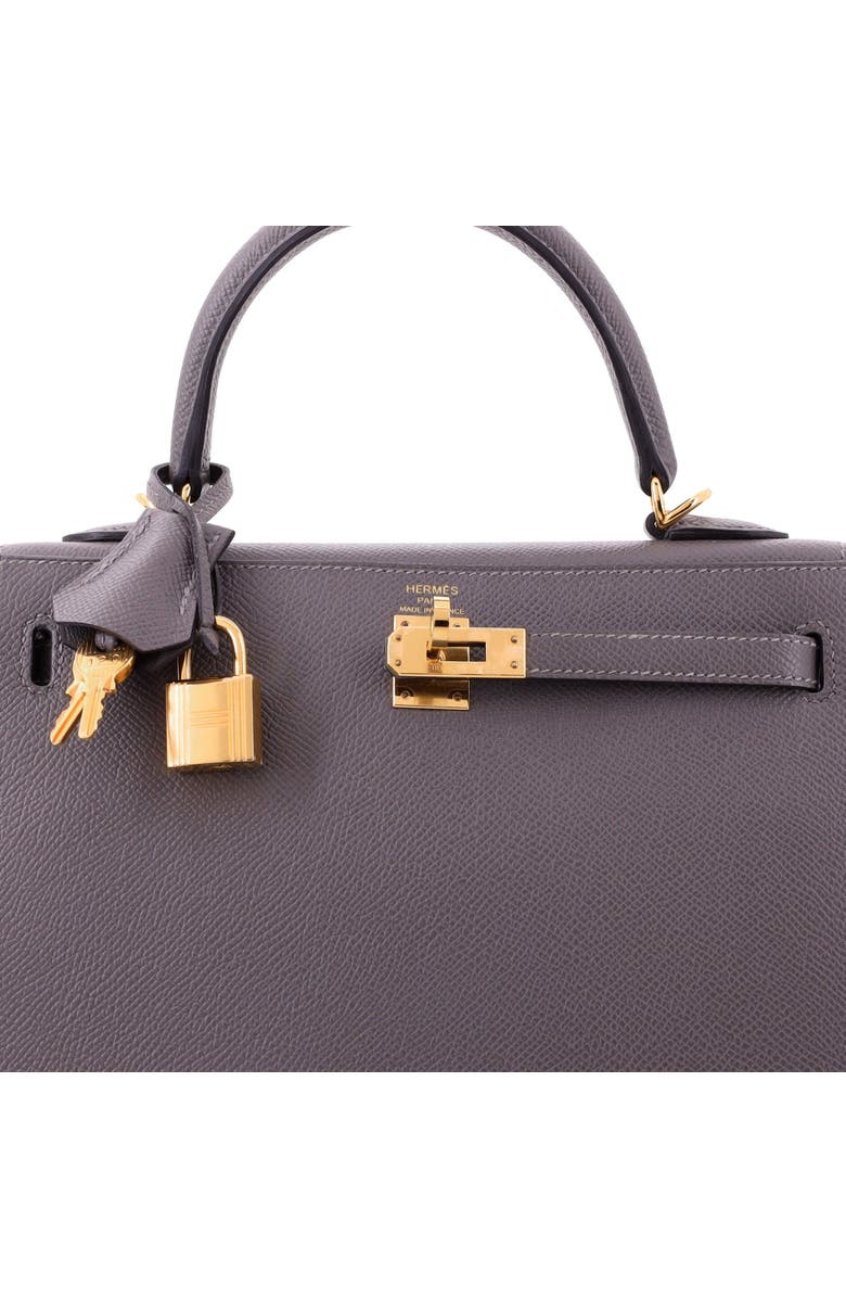 Pre-Owned Hermes Kelly Handbag Grey Epsom with Gold Hardware 25, Alternate, color, Gris Meyer