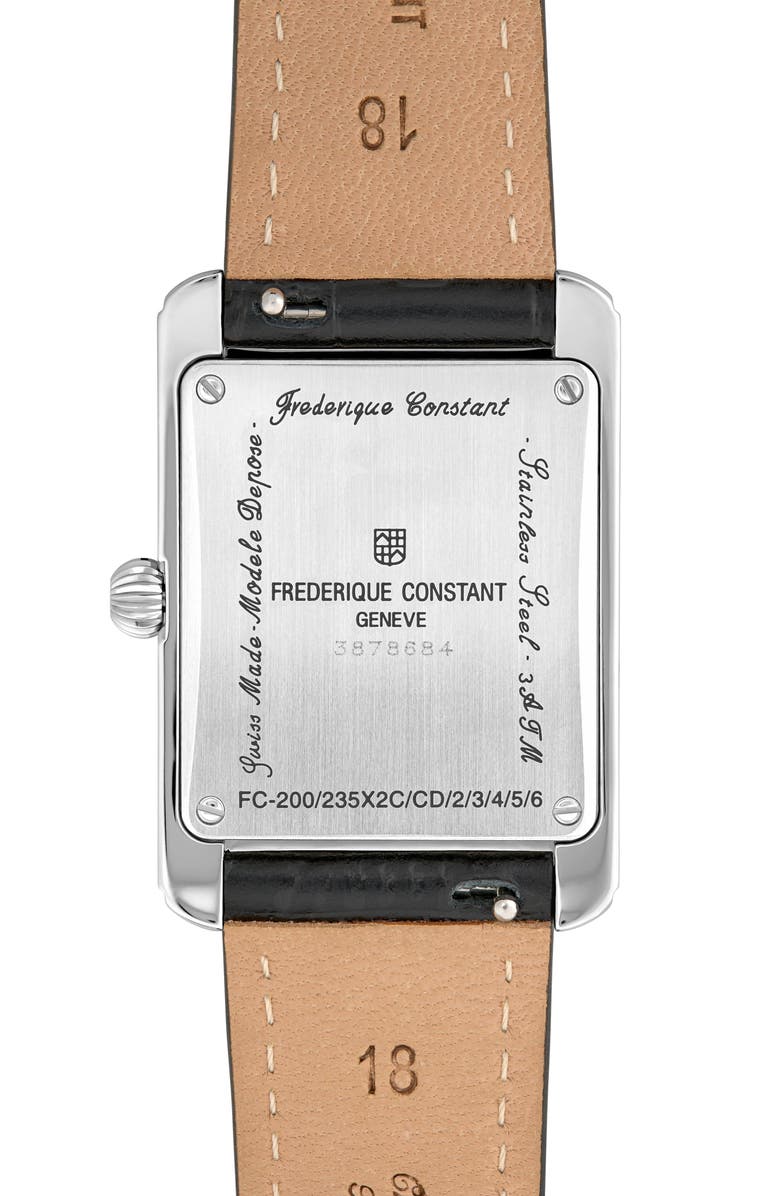 FREDERIQUE CONSTANT Classic Carree Bracelet Watch, 36mm, Alternate, color, Silver-Tone