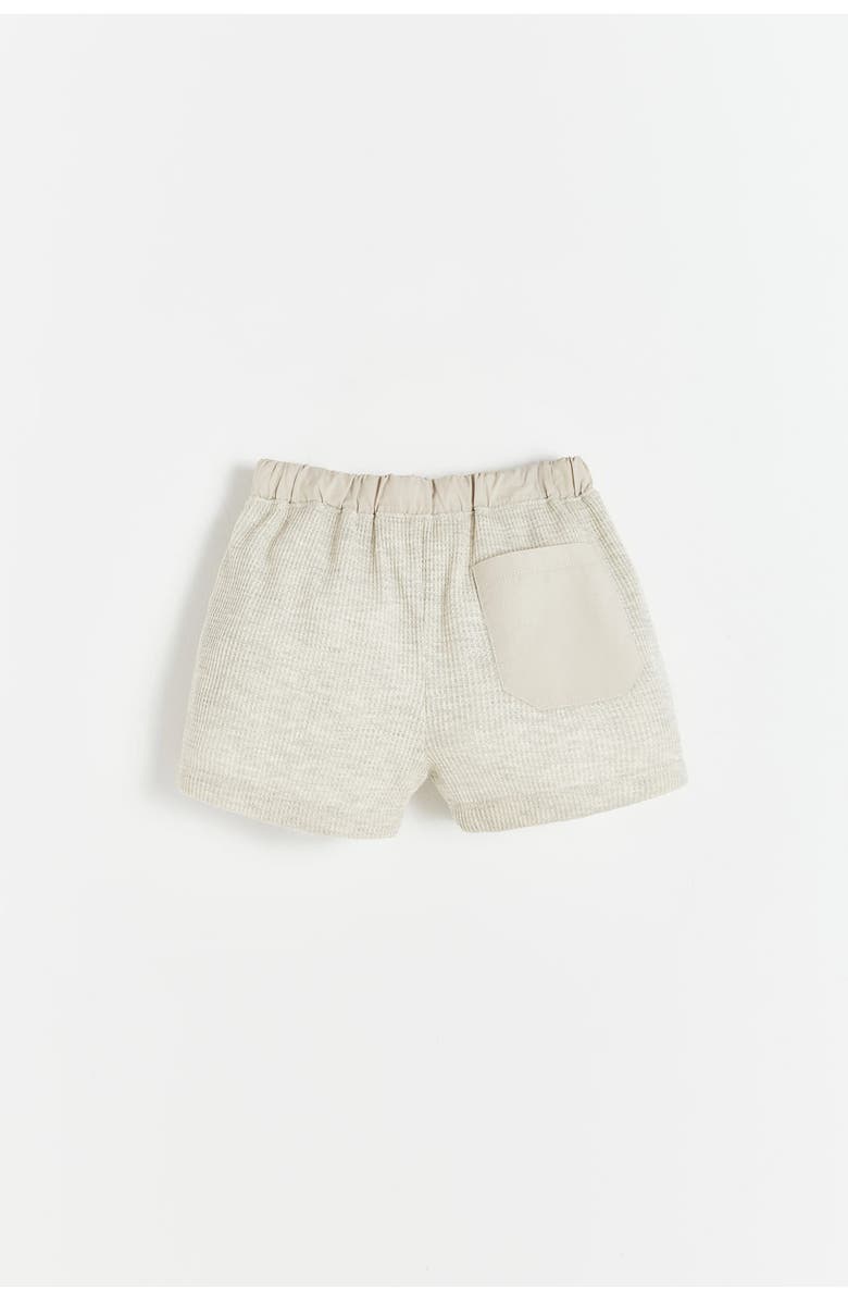 Babycottons Waffle Short for Little Kid & Big Kid, Alternate, color, Grey/Melange