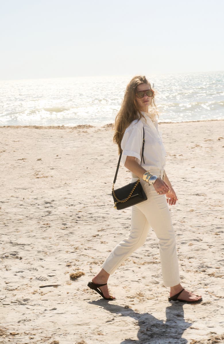 Rebecca Minkoff Foldover Leather Crossbody Bag, Alternate, color,