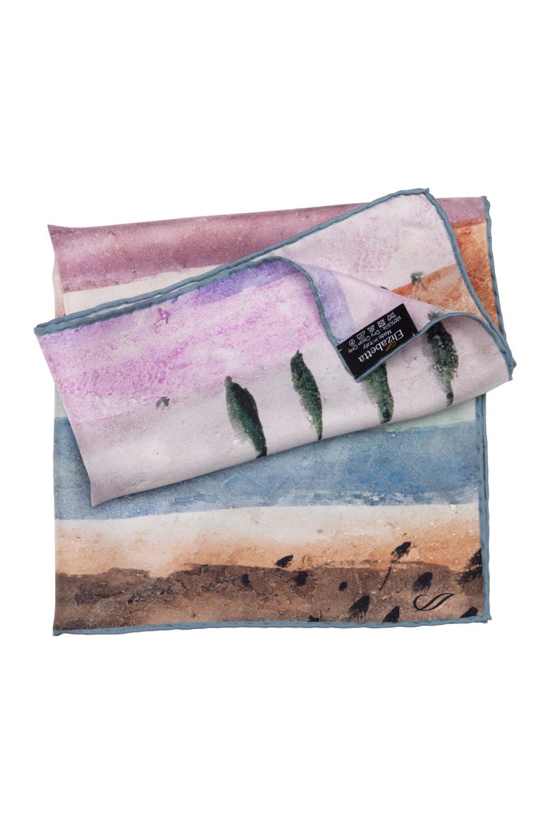 Pagani - Silk Pocket Square for Men, Alternate, color, Lavender