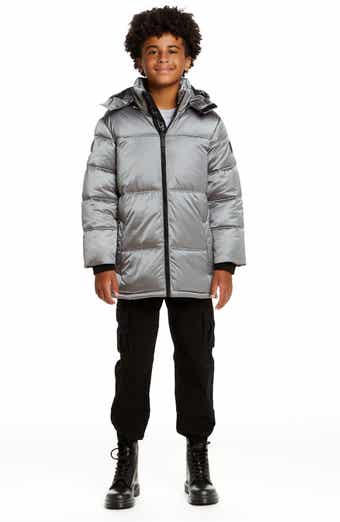 Andy & Evan x SPACEONE Kids' Galactic Reversible Hooded Puffer Jacket