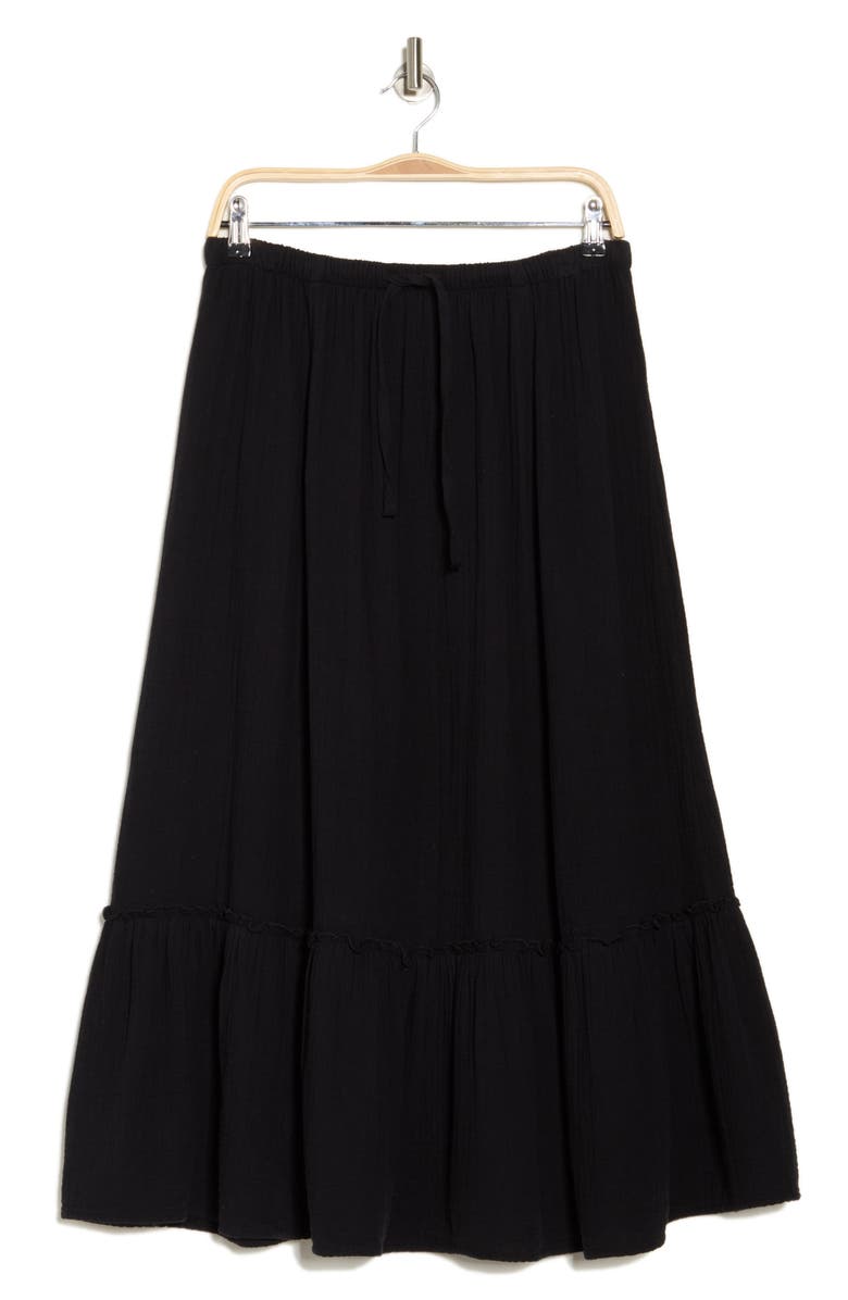Cotton Gauze Tiered Maxi Dress