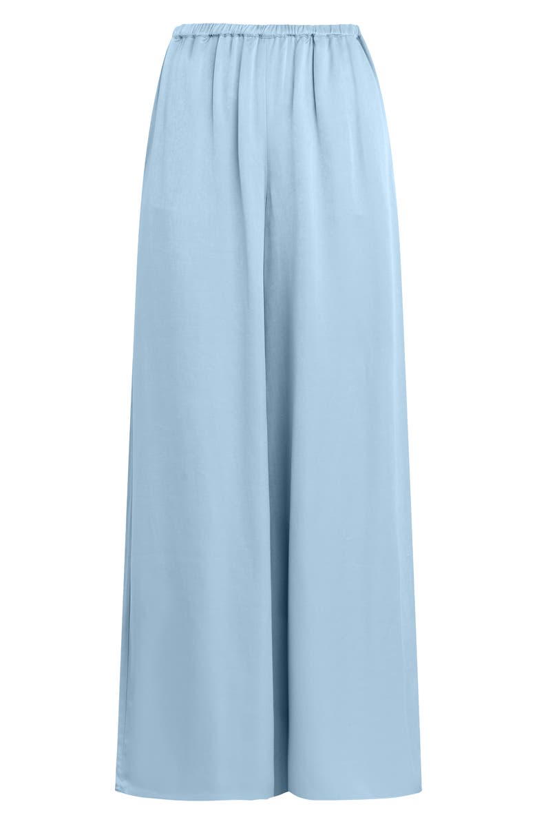 Favorite Daughter The Everything Satin Wide Leg Pants, Alternate, color, Sea Blue