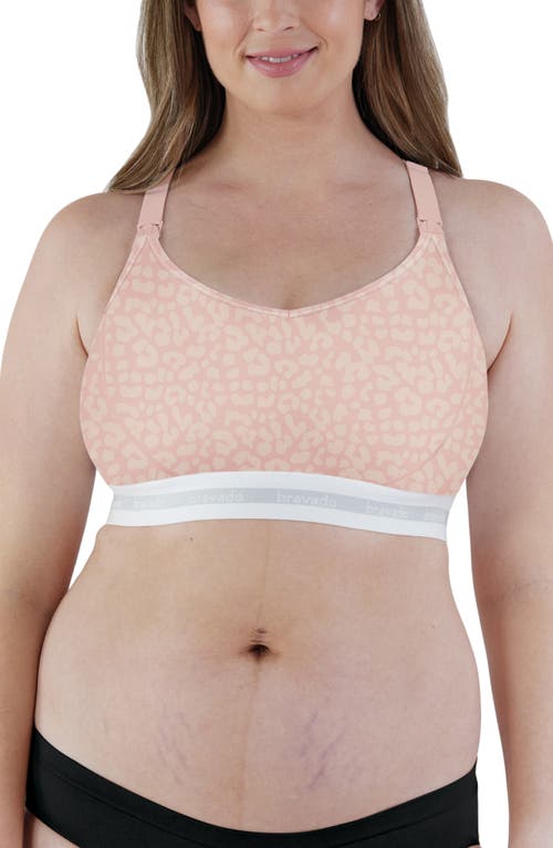 Bravado Designs Original Organic Cotton Blend Full Cup Maternity/Nursing Bra in Pink Leopard  product