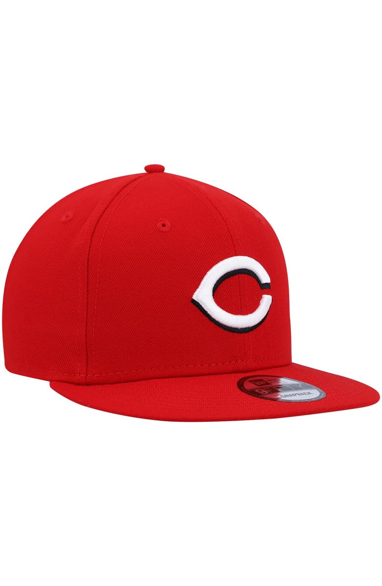 New Era Men's New Era Red Cincinnati Reds Primary Logo 9FIFTY Snapback Hat, Alternate, color,