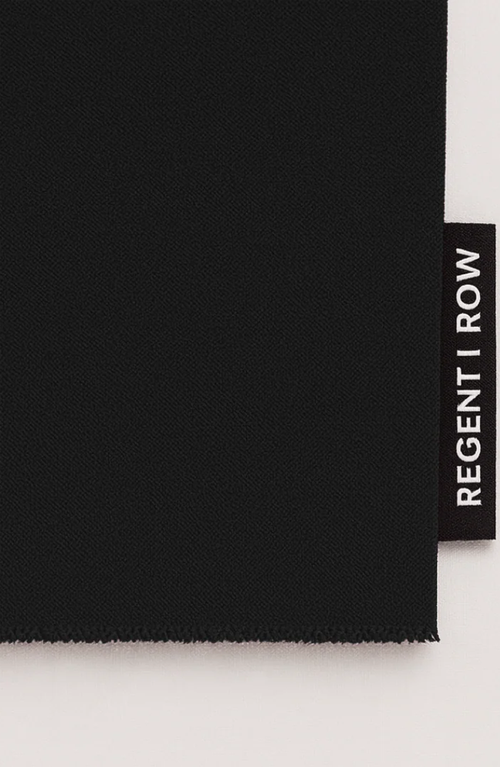 Regent Row Organic Cotton Crew Neck Tee In Black
