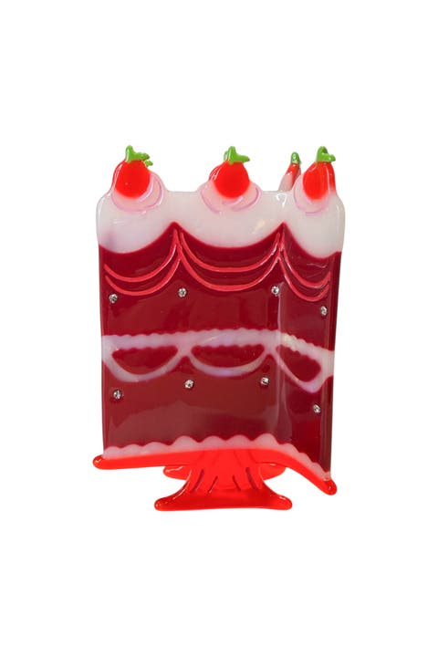 Quinceanera Dark Cherry Cake Hair Claw