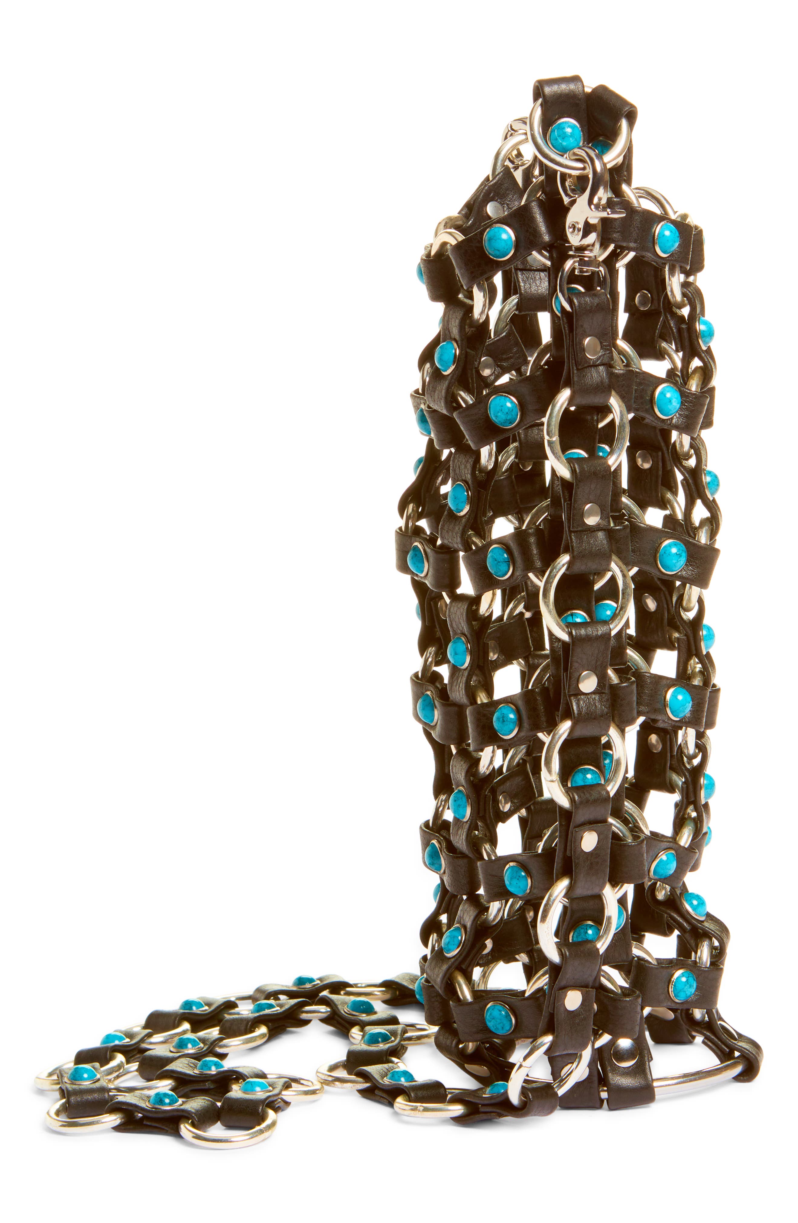 VIDAKUSH Hydration Hero Leather Crossbody Bag, Alternate, color, Turquoise