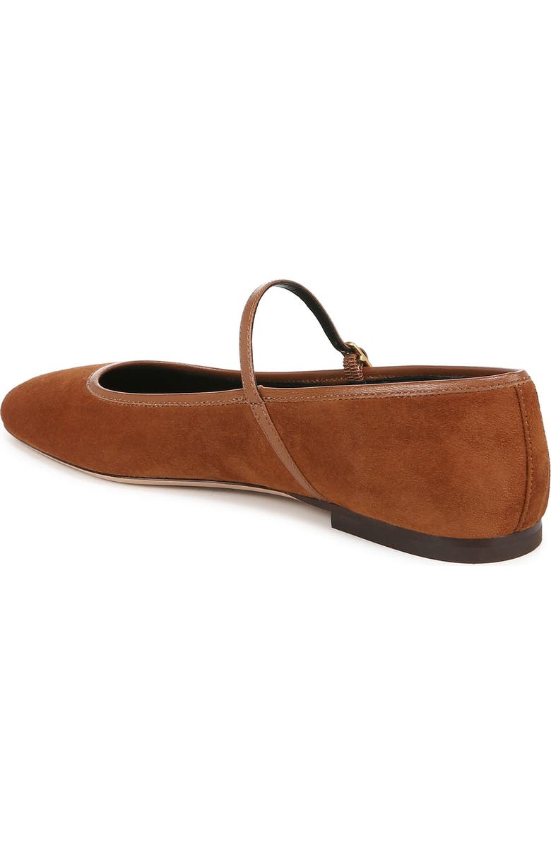 Veronica Beard Ellie Mary Jane Flat, Alternate, color, Caramel
