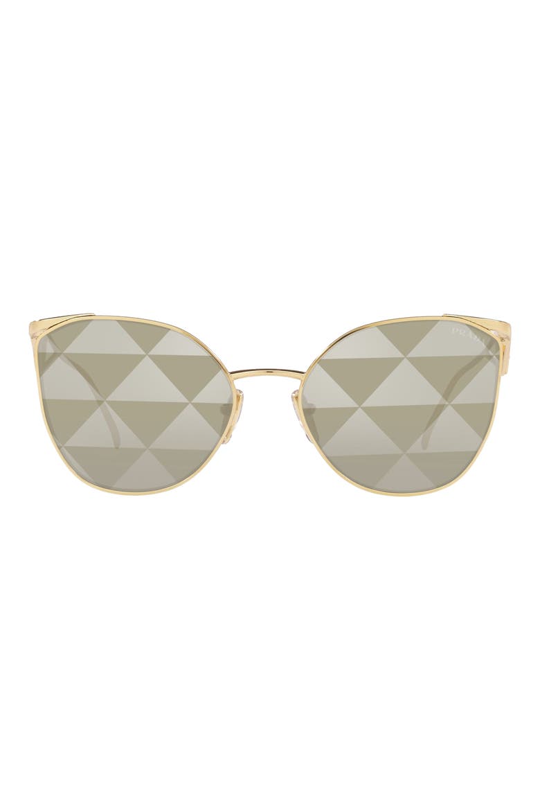 59mm Cat Eye Sunglasses, Main, color, PALE GOLD