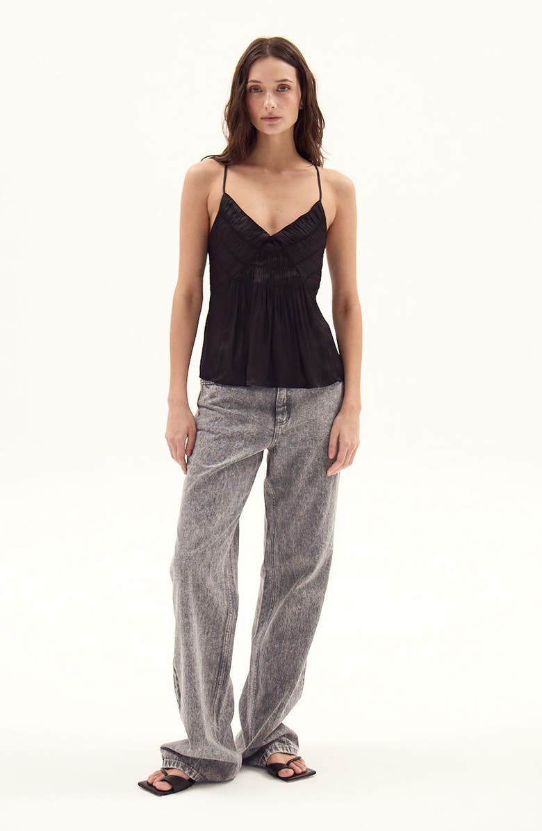 DELUC Flores Satin Camisole, Alternate, color, 