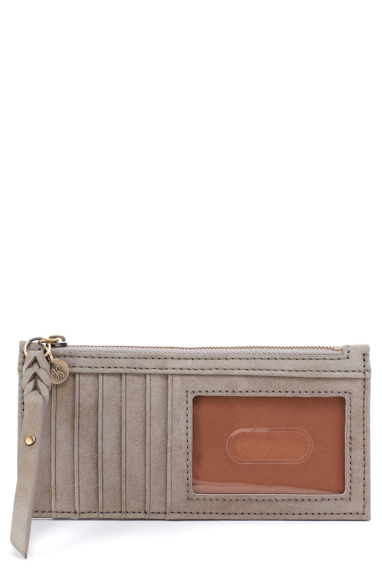 HOBO Carte Leather Wallet, Main, color, Golden Granite