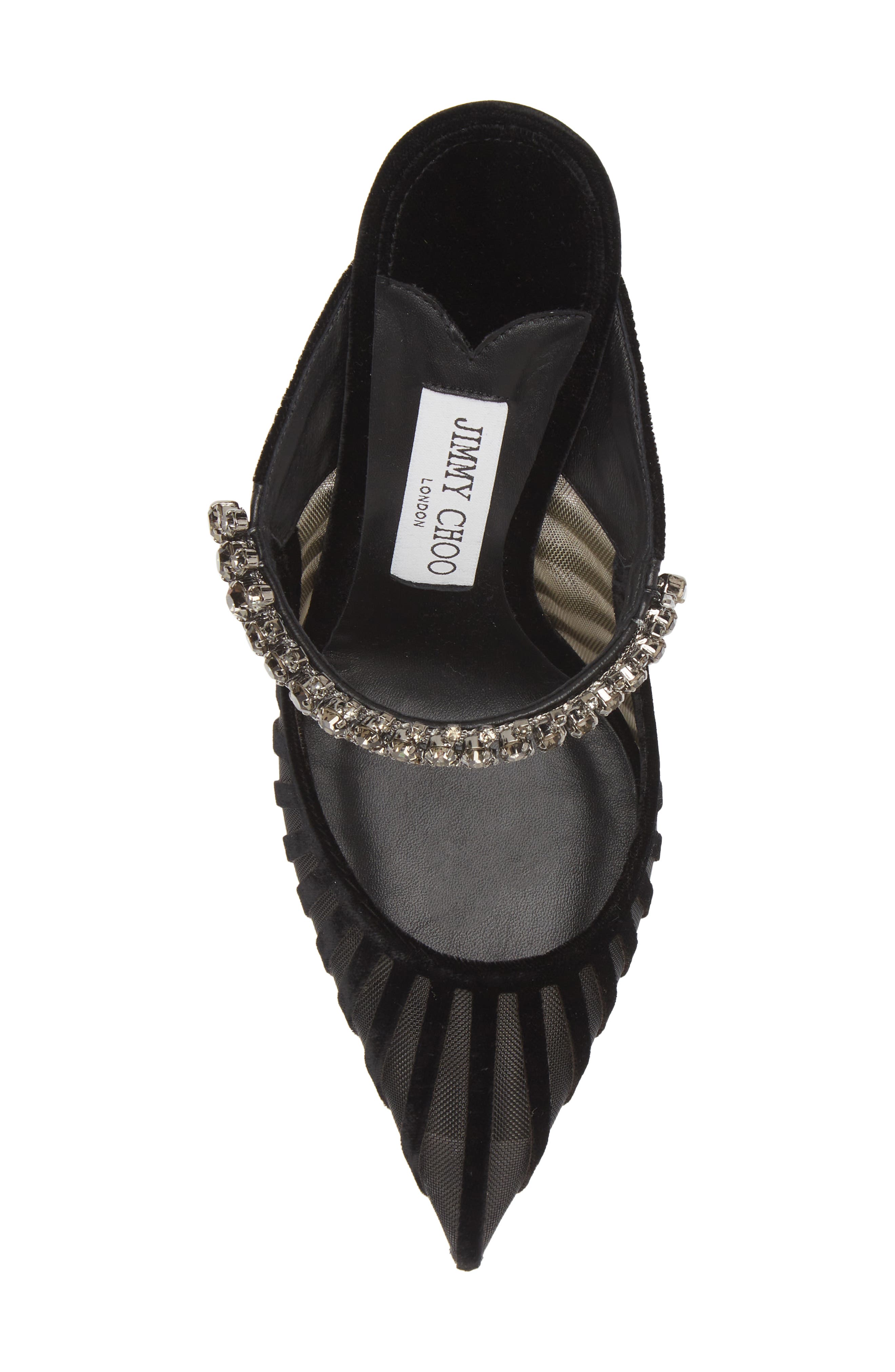 Jimmy Choo Bing Crystal Embellished Pointed Toe Mule Pump, Alternate, color, 
