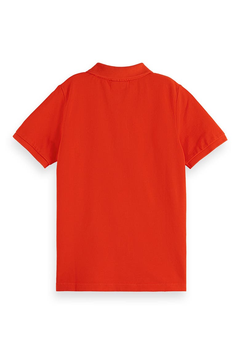 Kids' Cotton Piqué Polo, Alternate, color, PAPRIKA
