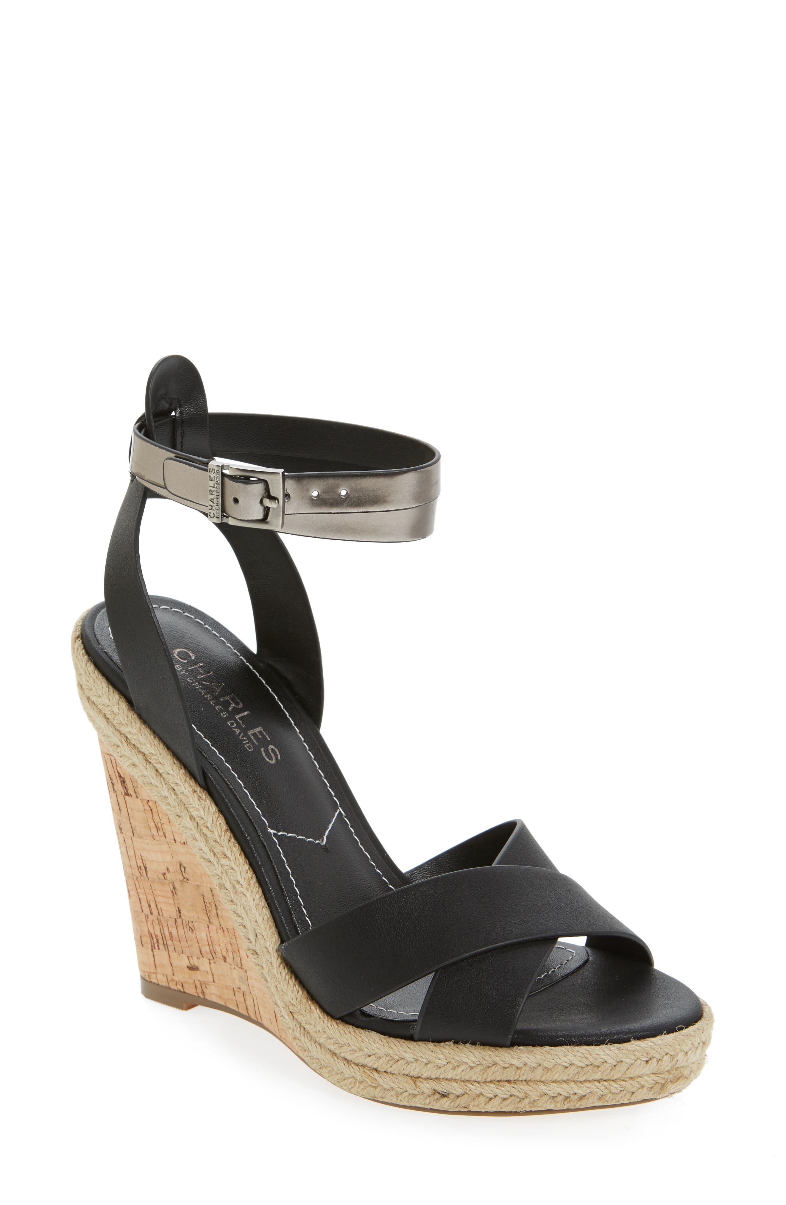 Charles by Charles David Brit Wedge Platform Sandal, Main, color, 