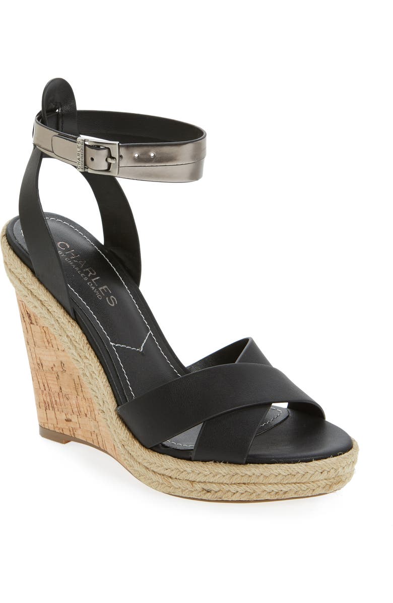 Charles by Charles David Brit Wedge Platform Sandal, Main, color,