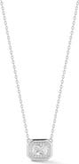 GLAZE JEWELRY Emerald Cut Cubic Zirconia Pendant Necklace