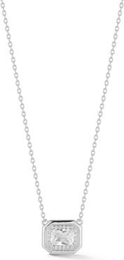 GLAZE JEWELRY Emerald Cut Cubic Zirconia Pendant Necklace