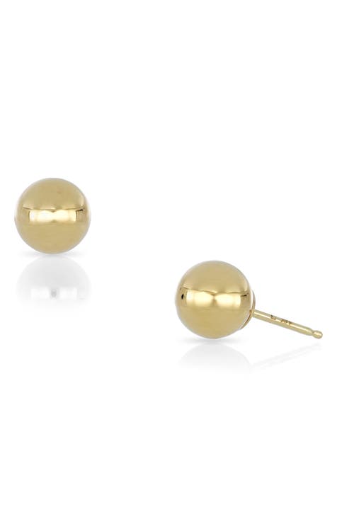 Nordstrom 14k Solid Gold Dainty Minimalist online Studs