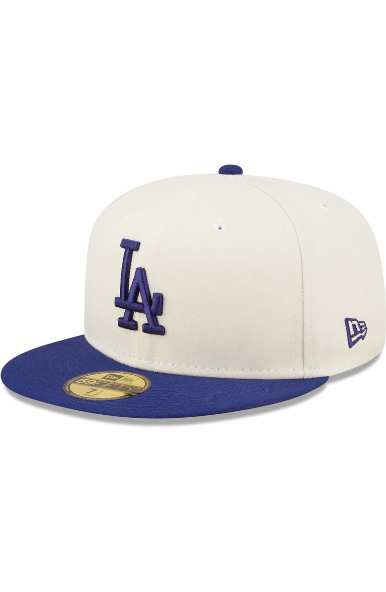 New Era Men's New Era White/Royal Los Angeles Dodgers Cooperstown Collection 1981 World Series Chrome 59FIFTY Fitted Hat, Alternate, color, 