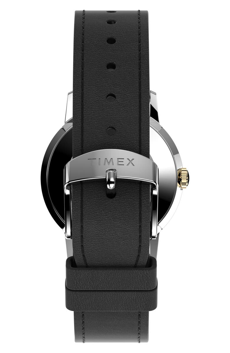 Timex<sup>®</sup> Marlin Mechanical Leather Strap Watch, 34mm, Alternate, color, 