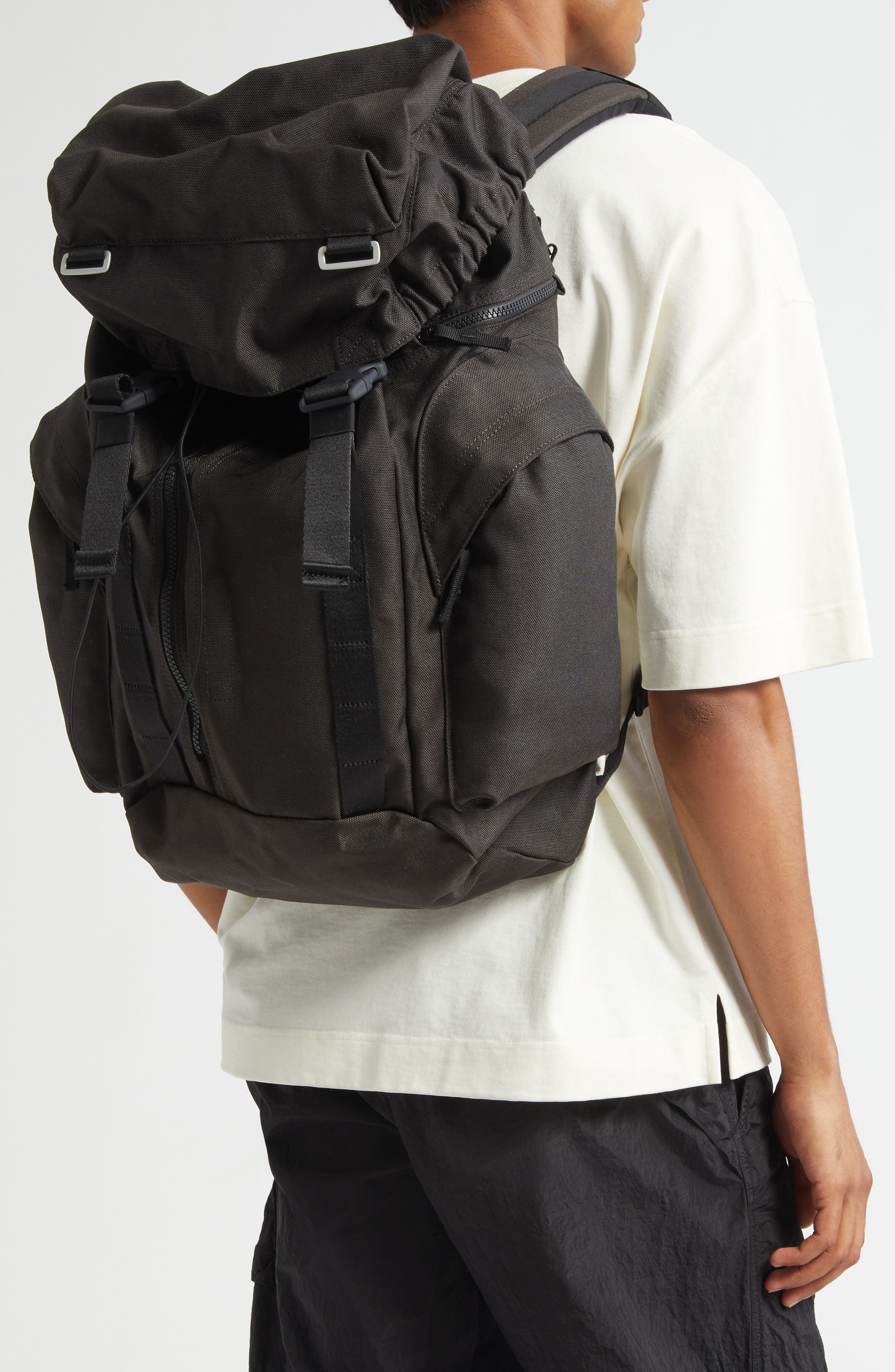 Stone Island Nylon Backpack, Alternate, color, 