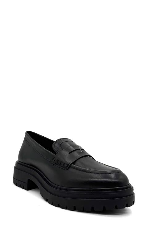Giana Lug Sole Penny Loafer