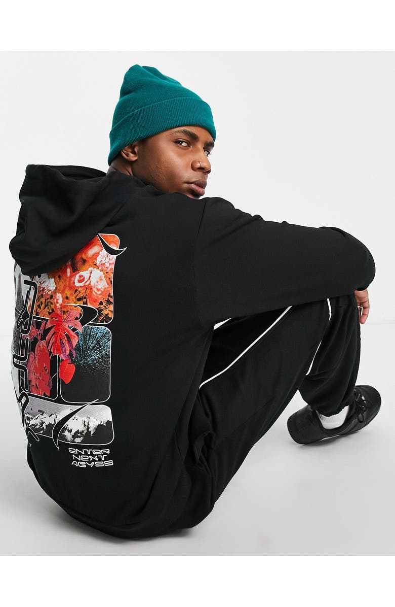 ASOS DESIGN Oversize Graphic Hoodie, Alternate, color,