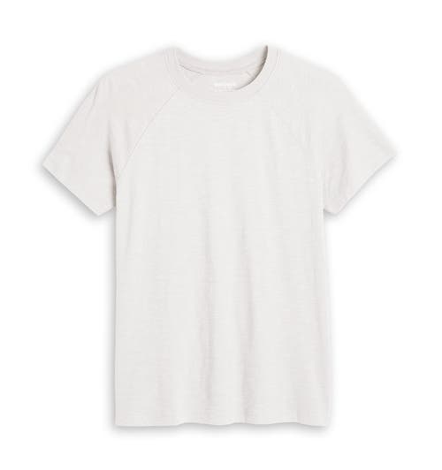 Tomboyx Jersey Slub Raglan Crewneck T-shirt In White