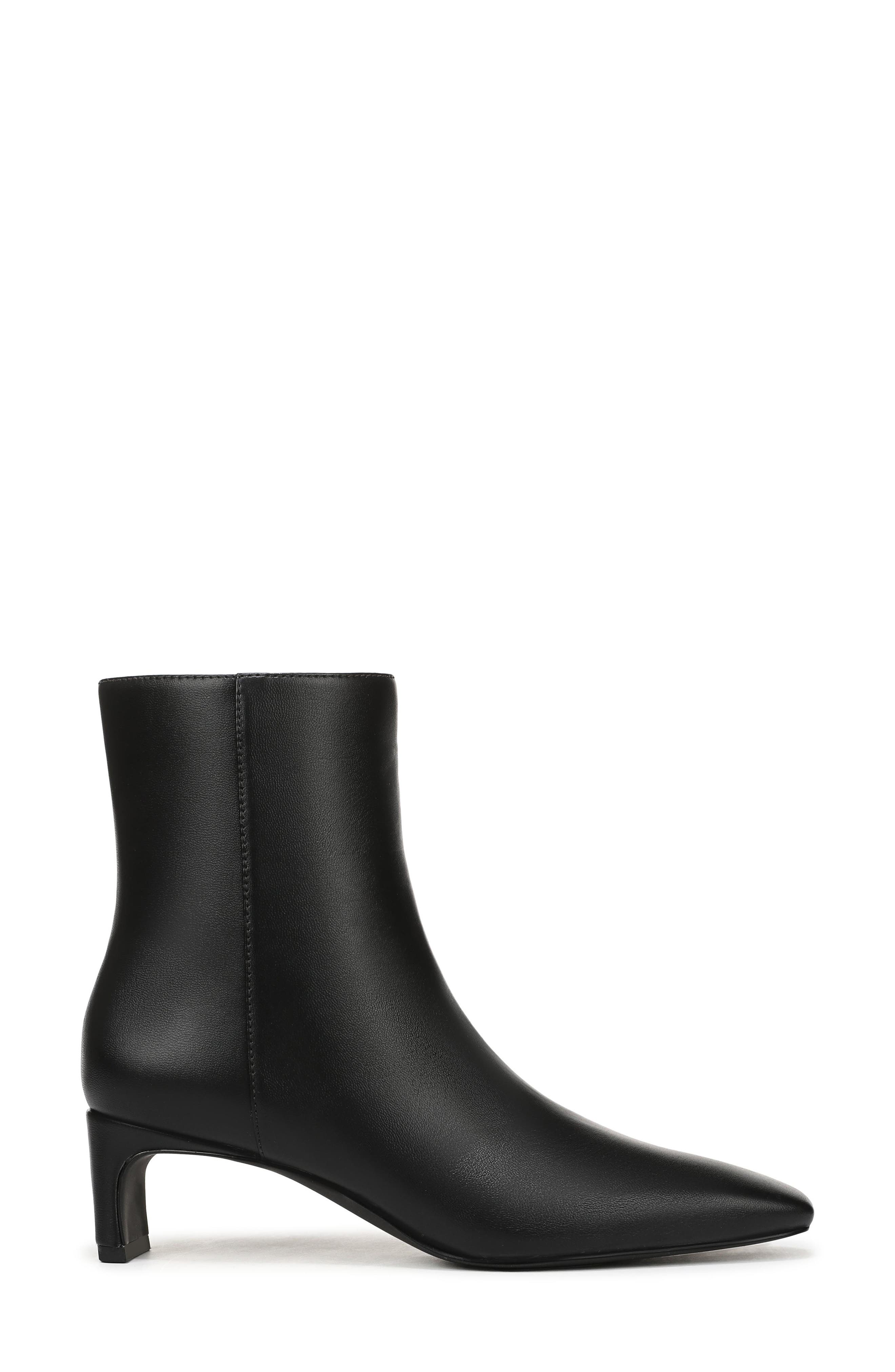 Aldie Faux Leather Bootie, Alternate, color, BLACK