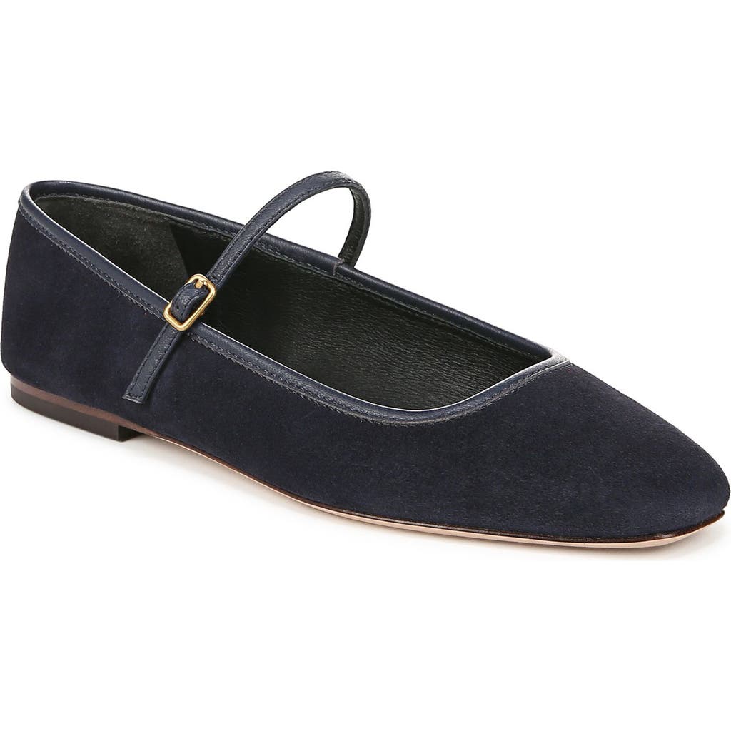 Veronica Beard Ellie Mary Jane Flat In Eclipse